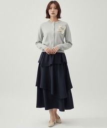 SWINGLE | 麻調ティアードスカート(スカート)