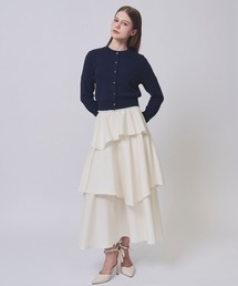 SWINGLE | 麻調ティアードスカート(スカート)