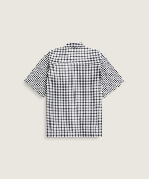 VANS(バンズ)の「LARKSPUR ミニプレイドシャツ / Larkspur Mini Plaid SS Shirt W VN000TA6YB21(シャツ/ブラウス・メンズ・ブラック×ホワイト・X-LARGE/MEDIUM/LARGE)」の6枚目の写真