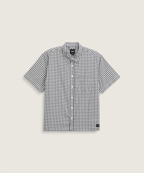 VANS(バンズ)の「LARKSPUR ミニプレイドシャツ / Larkspur Mini Plaid SS Shirt W VN000TA6YB21(シャツ/ブラウス・メンズ・ブラック×ホワイト・X-LARGE/MEDIUM/LARGE)」の5枚目の写真