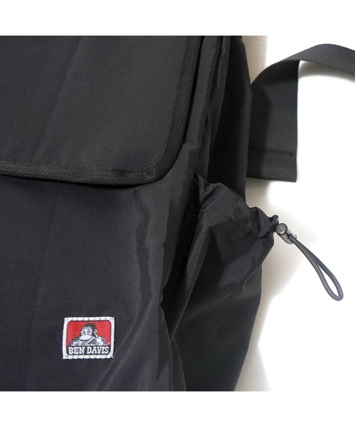BEN DAVIS(ベンデイビス)の「FLAP BIG SHOULDER/大容量 ショルダーバッグ 軽量(ショルダーバッグ・メンズ・ブラック/カーキ/グレー・FREE)」の9枚目の写真