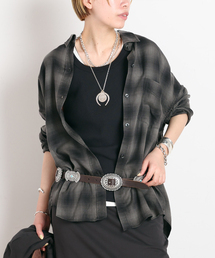 AP STUDIO | オーバーダイオンブレチェックシャツ(シャツ/ブラウス)