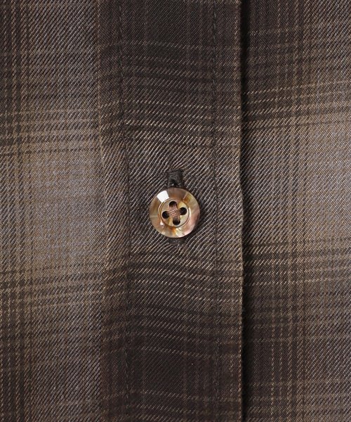 AP STUDIO（エーピーストゥディオ）の「オーバーダイオンブレチェックシャツ（シャツ/ブラウス・レディース・スミクロ/ブラウン・FREE）」の14枚目の写真