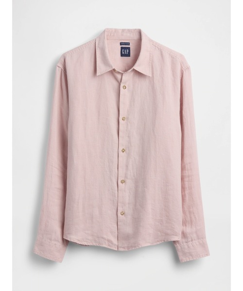 GAP（ギャップ）の「リネン100% リラックスフィットシャツ（シャツ/ブラウス・メンズ・イエロー/ピンク/グリーン・XL/M/S/L/XS）」の13枚目の写真