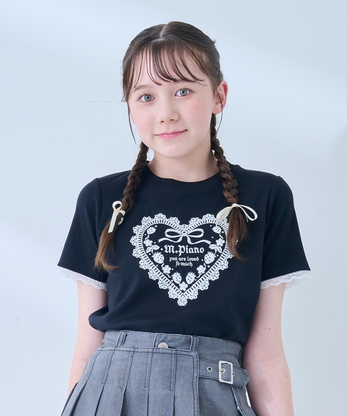 セール】トリムレース半袖Tシャツ（Tシャツ/カットソー）｜mezzo piano