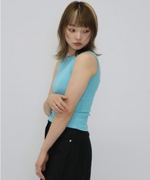 color rib tank top