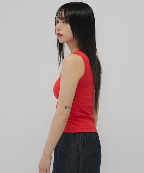 Enewd nina（エニュードニーナ）の「color rib tank top（タンクトップ・レディース・レッド/ブルー/アイボリー・FREE）」の18枚目の写真