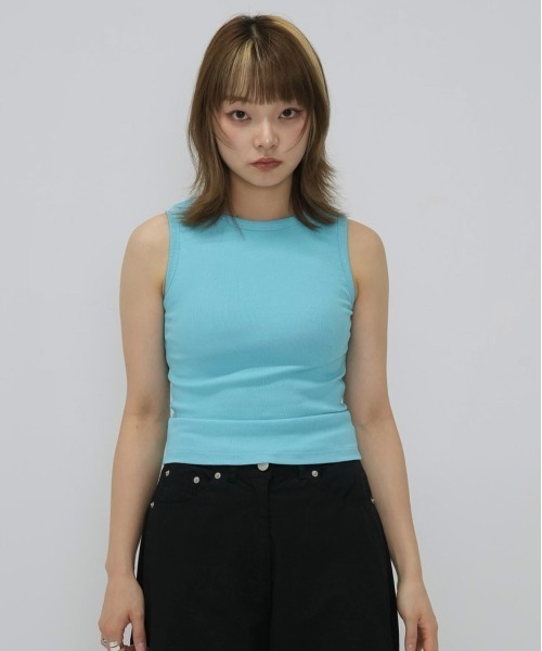Enewd nina（エニュードニーナ）の「color rib tank top（タンクトップ・レディース・レッド/ブルー/アイボリー・FREE）」の5枚目の写真