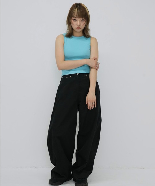 Enewd nina（エニュードニーナ）の「color rib tank top（タンクトップ・レディース・レッド/ブルー/アイボリー・FREE）」の14枚目の写真