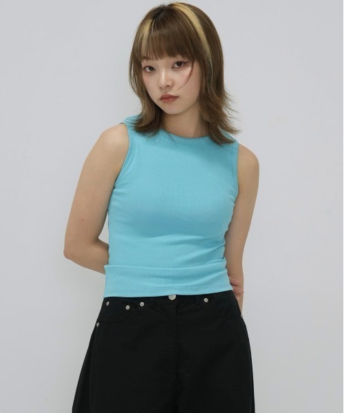 Enewd nina（エニュードニーナ）の「color rib tank top（タンクトップ・レディース・レッド/ブルー/アイボリー・FREE）」の12枚目の写真