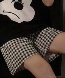 MANGROVE（マングローブ）の「チェック柄ショートパンツ（ルームウェア/パジャマ）」