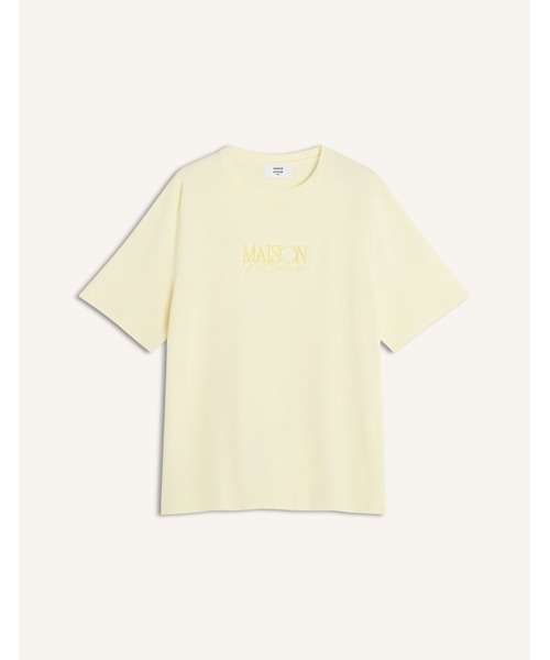 Maison Kitsune(メゾンキツネ)の「ALBUM LOGO COMFORT TEE-SHIRT(Tシャツ/カットソー・レディース・ライトイエロー・M/S/XS)」の7枚目の写真