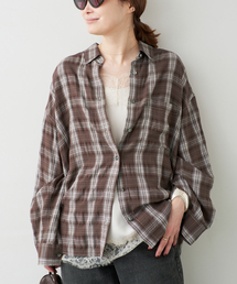 Deuxieme Classe | 追加 Deveaux Check Wash シャツ(シャツ/ブラウス)