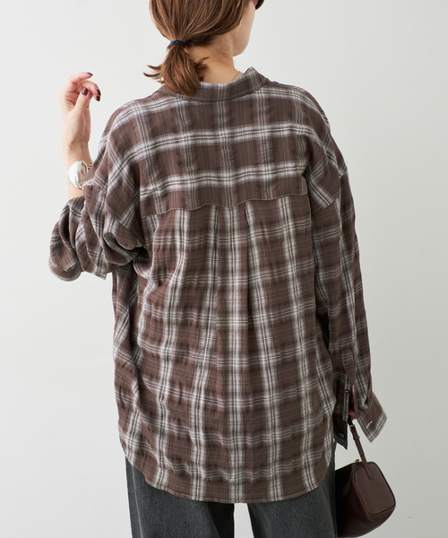 Deuxieme Classe(ドゥーズィエムクラス)の「追加 Deveaux Check Wash シャツ(シャツ/ブラウス・レディース・ブラウン・FREE)」の21枚目の写真