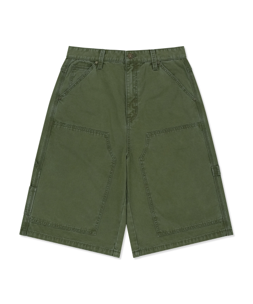 BROWNBREATH(ブラウンブレス)の「CARPENTER PIGMENT SHORTS - KHAKI(その他パンツ・レディース・その他・SMALL/MEDIUM/LARGE/X-LARGE)」の1枚目の写真