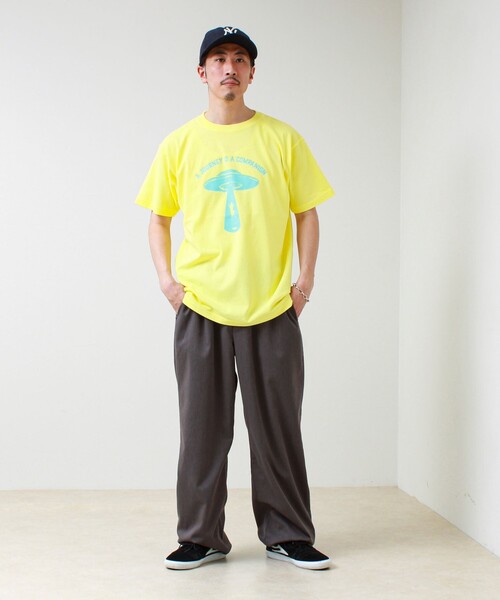 GLOSTER(グロスター)の「【ABDUCTION】T-shirts(Tシャツ/カットソー・メンズ・オフホワイト/イエロー/ブラック・L/M/S)」の6枚目の写真