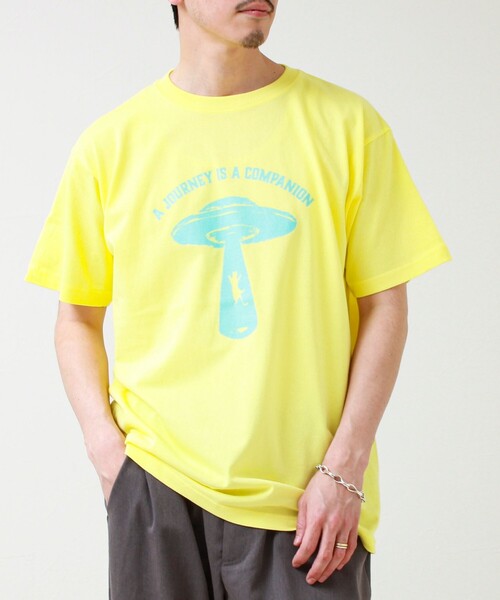 GLOSTER(グロスター)の「【ABDUCTION】T-shirts(Tシャツ/カットソー・メンズ・オフホワイト/イエロー/ブラック・L/M/S)」の7枚目の写真