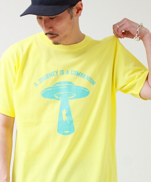 GLOSTER(グロスター)の「【ABDUCTION】T-shirts(Tシャツ/カットソー・メンズ・オフホワイト/イエロー/ブラック・L/M/S)」の8枚目の写真