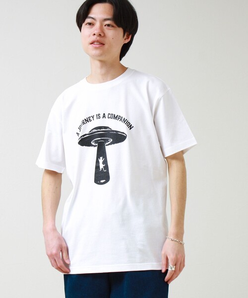 GLOSTER(グロスター)の「【ABDUCTION】T-shirts(Tシャツ/カットソー・メンズ・オフホワイト/イエロー/ブラック・L/M/S)」の14枚目の写真