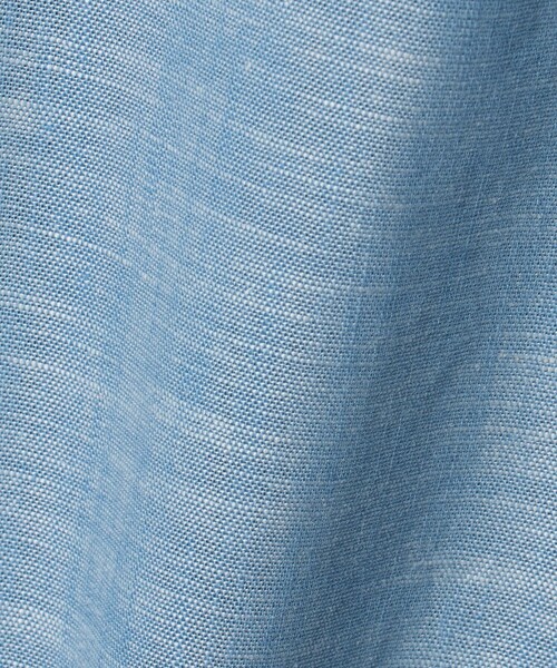 Camoshita(カモシタ)の「<Camoshita>シャンブレー バンドカラー シャツ(シャツ/ブラウス・メンズ・ベージュ/ライトブルー・M/L)」の8枚目の写真