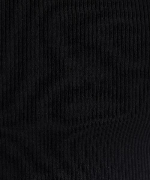 NATURAL BEAUTY BASIC（ナチュラルビューティーベーシック）の「スクエアネックリブニット（タンクトップ・レディース・オフホワイト/ライトグリーン/ベージュ/ブラック・ﾌﾘ-）」の12枚目の写真