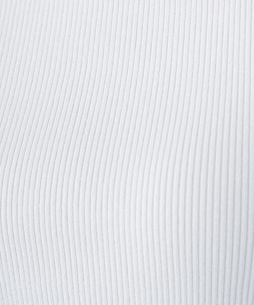 NATURAL BEAUTY BASIC（ナチュラルビューティーベーシック）の「スクエアネックリブニット（タンクトップ・レディース・オフホワイト/ライトグリーン/ベージュ/ブラック・ﾌﾘ-）」の20枚目の写真