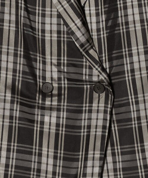 UNITED ARROWS(ユナイテッドアローズ)の「シアー テーラード チェック ジャケット ‐ウォッシャブル‐(テーラードジャケット・レディース・その他1・36/38)」の4枚目の写真