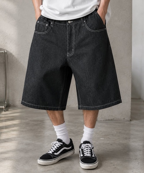 8(eight)(エイト)の「リジットワイドショーツ(デニムパンツ・メンズ・ブラック/ブルー系その他・LARGE/SMALL/MEDIUM)」の8枚目の写真