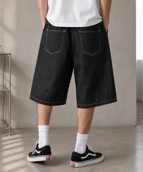 8(eight)(エイト)の「リジットワイドショーツ(デニムパンツ・メンズ・ブラック/ブルー系その他・LARGE/SMALL/MEDIUM)」の7枚目の写真