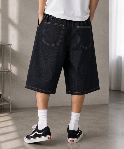 8(eight)(エイト)の「リジットワイドショーツ(デニムパンツ・メンズ・ブラック/ブルー系その他・LARGE/SMALL/MEDIUM)」の6枚目の写真