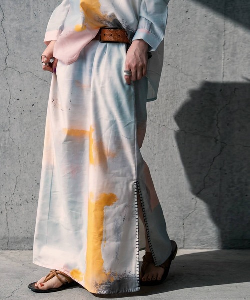antiqua（アンティカ）の「サイドステッチ ロング スカート（スカート・レディース・グレー・ONESIZE）」の9枚目の写真