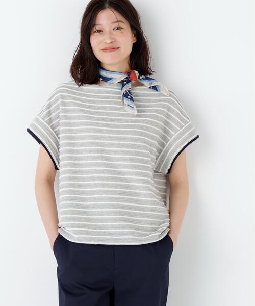 NATIC(ナティック)の「◆≪NATIC×human woman≫ロープボーダーカットソー(Tシャツ/カットソー・レディース・ダークインディゴブルー/チャコールグレー・MEDIUM)」の13枚目の写真