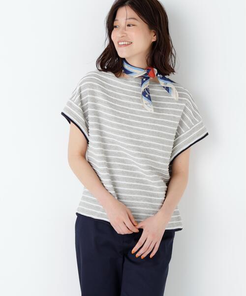 NATIC(ナティック)の「◆≪NATIC×human woman≫ロープボーダーカットソー(Tシャツ/カットソー・レディース・ダークインディゴブルー/チャコールグレー・MEDIUM)」の14枚目の写真