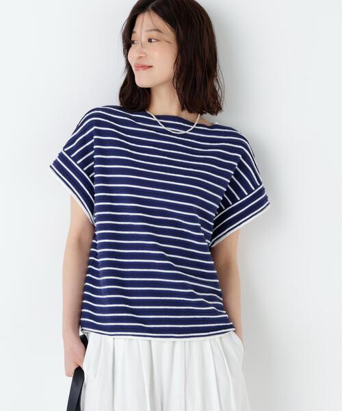 NATIC(ナティック)の「◆≪NATIC×human woman≫ロープボーダーカットソー(Tシャツ/カットソー・レディース・ダークインディゴブルー/チャコールグレー・MEDIUM)」の20枚目の写真