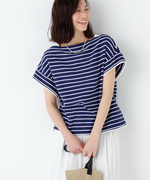 NATIC(ナティック)の「◆≪NATIC×human woman≫ロープボーダーカットソー(Tシャツ/カットソー・レディース・ダークインディゴブルー/チャコールグレー・MEDIUM)」の19枚目の写真