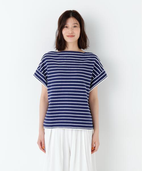 NATIC(ナティック)の「◆≪NATIC×human woman≫ロープボーダーカットソー(Tシャツ/カットソー・レディース・ダークインディゴブルー/チャコールグレー・MEDIUM)」の11枚目の写真