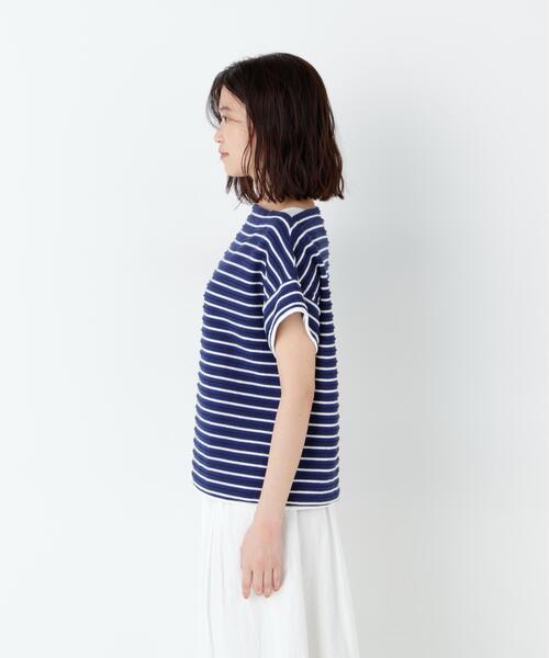 NATIC(ナティック)の「◆≪NATIC×human woman≫ロープボーダーカットソー(Tシャツ/カットソー・レディース・ダークインディゴブルー/チャコールグレー・MEDIUM)」の10枚目の写真