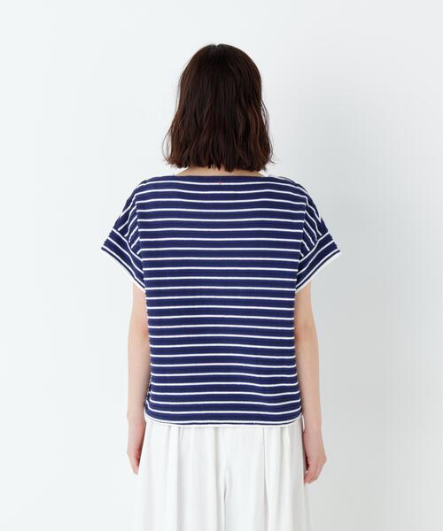 NATIC(ナティック)の「◆≪NATIC×human woman≫ロープボーダーカットソー(Tシャツ/カットソー・レディース・ダークインディゴブルー/チャコールグレー・MEDIUM)」の9枚目の写真