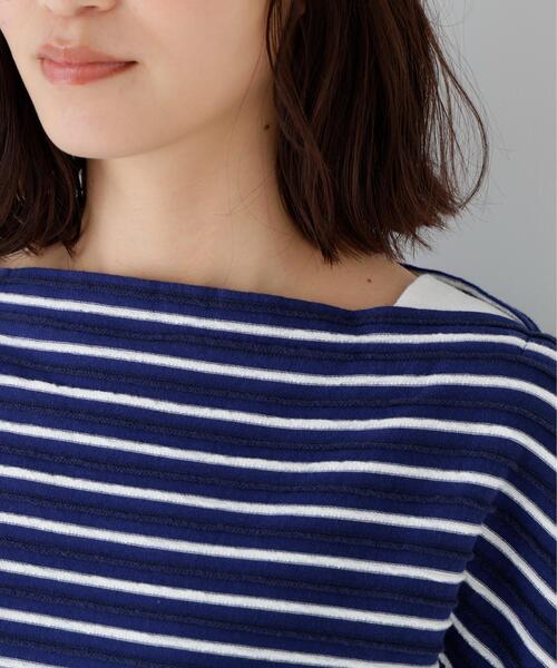 NATIC(ナティック)の「◆≪NATIC×human woman≫ロープボーダーカットソー(Tシャツ/カットソー・レディース・ダークインディゴブルー/チャコールグレー・MEDIUM)」の7枚目の写真