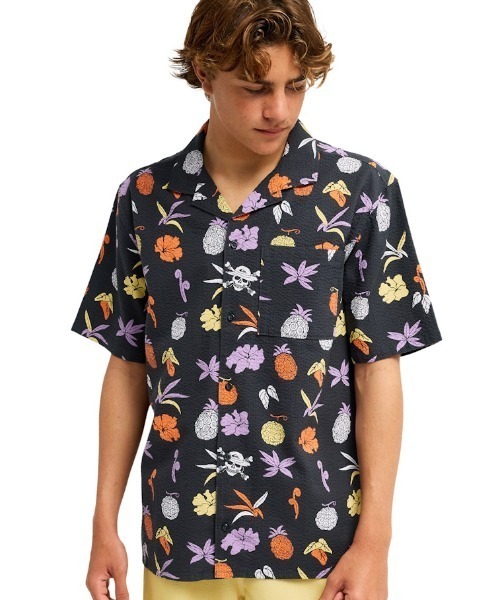 Quiksilver(クイックシルバー)の「クイックシルバー QUIKSILVER OPQS GOMU NO MI SHIRT(シャツ/ブラウス・メンズ・ダークグレー・S/M/L/LL)」の1枚目の写真