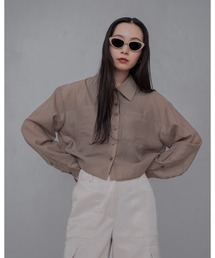 YOOU（ユー）の「STRIPED SHIRT（シャツ/ブラウス）」