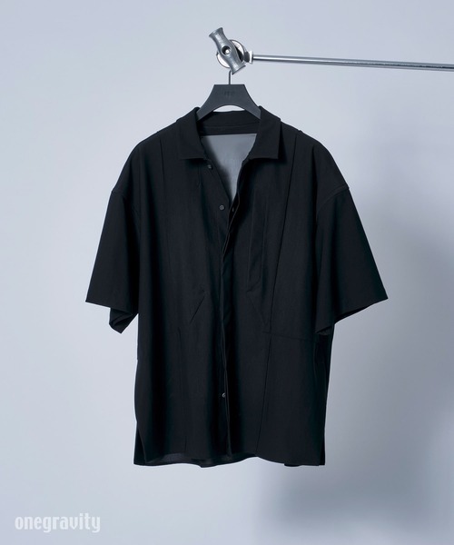 onegravity(ワングラビティ)の「onegravity / コンパクトメッシュ ショートスリーブシャツ(シャツ/ブラウス・メンズ・ブラック・SMALL/MEDIUM/LARGE)」の1枚目の写真
