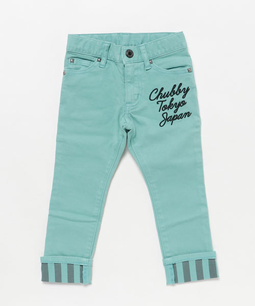 CHUBBYGANG（チャビーギャング）の「ストレッチツイル　カラースキニーパンツ（その他パンツ・キッズ・ホワイト/ブラック/イエロー/グリーン/レッド・110/130/120/100）」の4枚目の写真