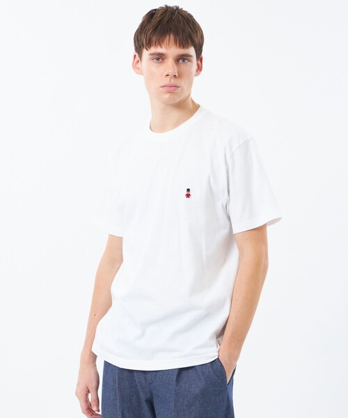 MACKINTOSH PHILOSOPHY(マッキントッシュ フィロソフィー)の「【WEB&一部店舗限定】バッキンガムベア 5.6oz クルーネックワンポイントTシャツ(Tシャツ/カットソー・メンズ・ホワイト/ブラック/グレー系その他2/ブルー・40/42/36/38)」の2枚目の写真