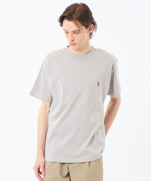 MACKINTOSH PHILOSOPHY(マッキントッシュ フィロソフィー)の「【WEB&一部店舗限定】バッキンガムベア 5.6oz クルーネックワンポイントTシャツ(Tシャツ/カットソー・メンズ・ホワイト/ブラック/グレー系その他2/ブルー・40/42/36/38)」の4枚目の写真