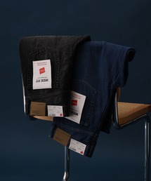 HANES デニム5ポケットパンツ ワイドフィット