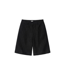 SR TWEED BERMUDA SHORTS Black