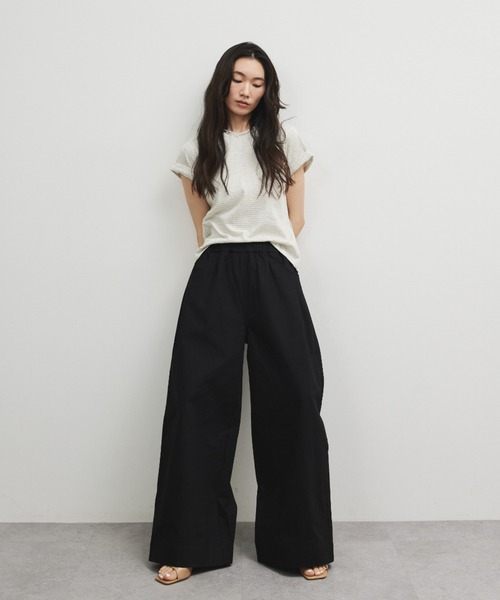 ELTONE（エルトーン）の「コットンツイルイージーパンツ（その他パンツ・レディース・ブラック/ネイビー/ベージュ・MEDIUM/SMALL）」の13枚目の写真
