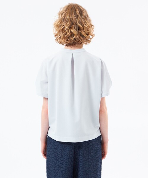 MACKINTOSH PHILOSOPHY（ﾏｯｷﾝﾄｯｼｭ ﾌｨﾛｿﾌｨｰ）の「【WEB&一部店舗限定】スキッパーサッカーブラウス（シャツ/ブラウス・レディース・ブラック/ダークネイビー/ブルー/ネイビー・36/38）」の11枚目の写真