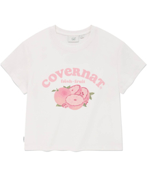 ウィメンズクロップフルーツTシャツホワイト